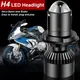 Phare LED de moto H4 HB2 9003 Hi/Lo H7 blanc 65W 6800LM pour Aprilia BMW Honda Suzuki 1 pièce