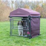 Tucker Murphy Pet™ Elby Kennel Sunshade Fabric in Brown | 0.25 H x 57.5 W x 25.5 D in | Wayfair 8ADD95F3699B4F8E86D5D37CD64373CD