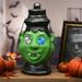 The Holiday Aisle® Green Ghoul Lantern w/ LED Lights | 12 H x 7 W x 5 D in | Wayfair B09F5FB822DE463A83B458C6758E5CC3