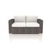 Latitude Run® Marfik Loveseat w/ Sunbrella Cushions Metal/Rust - Resistant Metal/Sunbrella® Fabric Included in Gray | Outdoor Furniture | Wayfair