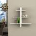 Latitude Run® 3 Piece Triangle Floating Shelf Wood in White | 25.8 H x 27.6 W x 8.7 D in | Wayfair E1854DE1D543428F98563EB9833325D2