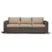 Latitude Run® Marfik Patio Sofa w/ Sunbrella Cushions Metal/Rust - Resistant Metal/Sunbrella® Fabric Included in Brown | Wayfair