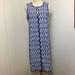 J. Crew Dresses | J Crew Ikat 100% Cotton Lined Shift Dress Sz 8t | Color: Blue/White | Size: 8 T