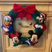 Disney Holiday | Disney Mickey And Friends Fabric Christmas Wreath | Color: Green/Red | Size: Os