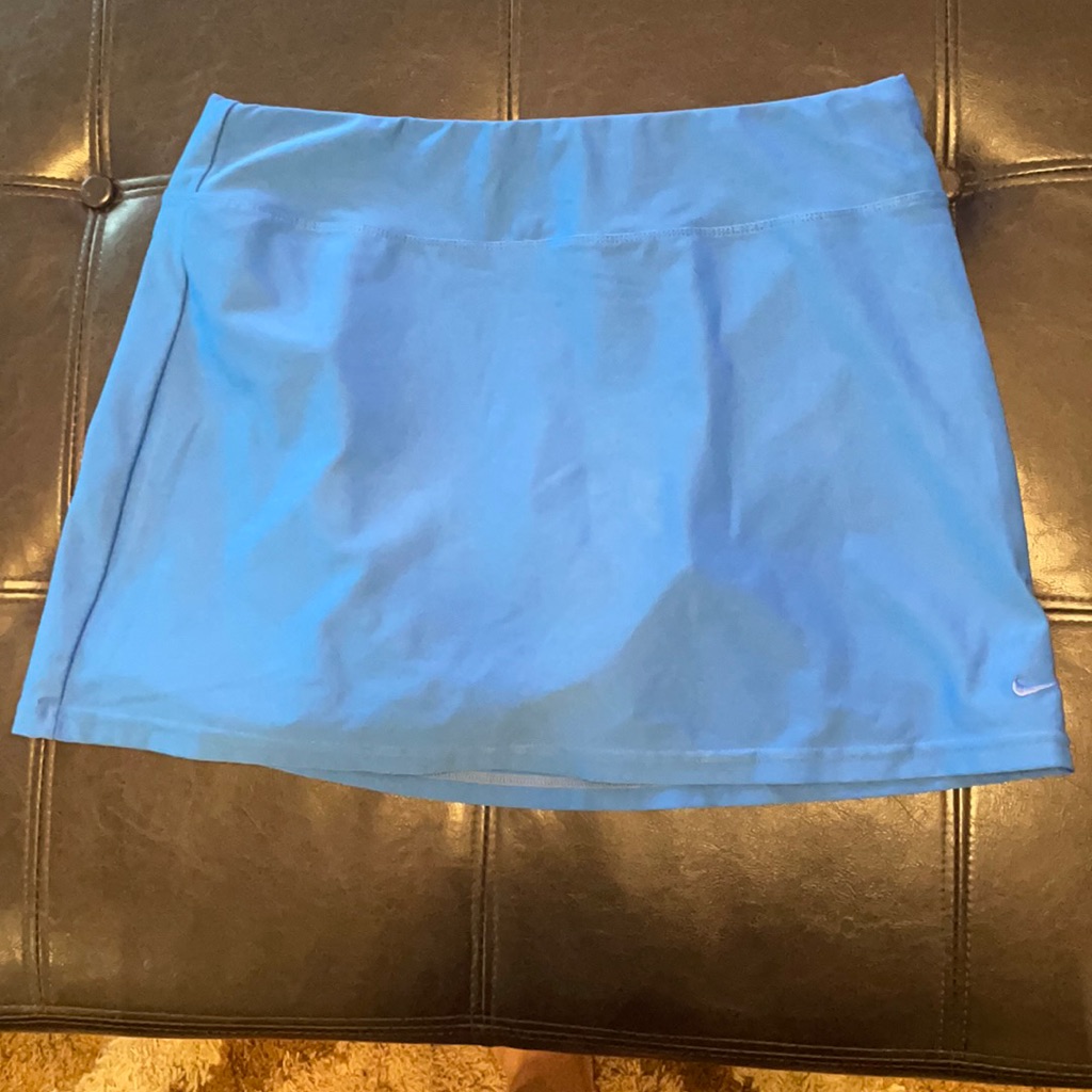 Nike Skirts | Blue Nike Tennis Skirt | Color: Blue/White | Size: M