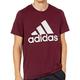 adidas Big & Tall Badge of Sport Tee Maroon XL Tall