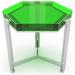 Arditi Collection 3 Legs Coffee Table Wood in Brown | 17.7 H x 35.4 W x 35.4 D in | Wayfair COFFEETABLE_CANDY_HEXAGON_90_GREEN
