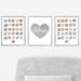 Outside In Art Studio Gender Neutral Learning Prints w/ Heart, Paper Prints S/3 Paper | 14 H x 11 W x 0.063 D in | Wayfair