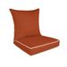 Charlton Home® Wendin Indoor/Outdoor Seat Cushion Polyester in Orange/Red | 4.5 H x 24 W in | Wayfair BD5AF3DC87B845F98E2F664CBE63E680