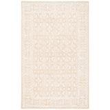 White 36 x 0.39 in Indoor Area Rug - Bungalow Rose Pezanetti Geometric Handmade Tufted Wool Orange/Ivory Area Rug Wool | 36 W x 0.39 D in | Wayfair