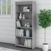 Huckins 68.94" H x 29.57" W Standard Bookcase Wood in Brown Laurel Foundry Modern Farmhouse® | 68.94 H x 29.57 W x 15 D in | Wayfair