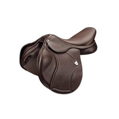 Bates Elevation+ Saddle - 17.5 - Flat Seat - Classic Brown Luxe Leather - Smartpak