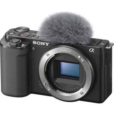 Sony Alpha ZV-E10 APS-C Interchangeable Lens Mirrorless Vlog Camera- Black