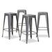 Horton Modern and Industrial Styled Stackable Metal Bar Stool Set(4pc)