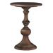 Hekman Furniture Napa Valley Charming, Slim, Farmhouse Chic, Rustic Occasional Chairside Accent Pedestal Table, Mesa Pequeña