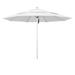 California Umbrella 11' Rd Aluminum Frame, Fiberglass Rib Market Umbrella, Push Open, Anodized Silver Finish, Olefin Fabric