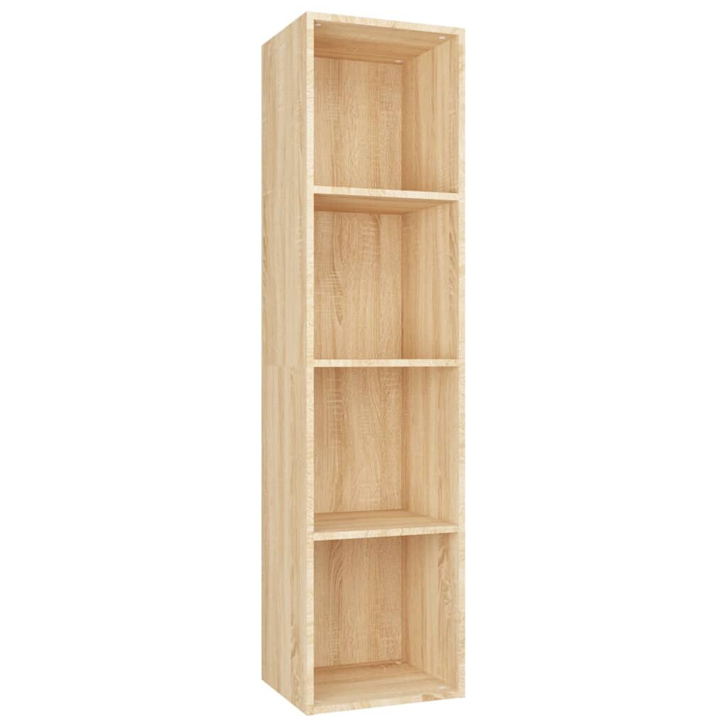 vidaXL Bücherregal/TV-Schrank Sonoma-Eiche 36x30x143 cm Holzwerkstoff Image