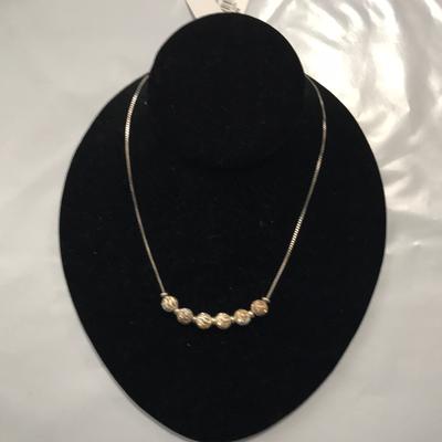 Giani Bernini Jewelry | Gianni Bernini Diacut Round Bead Ncklace 16” | Color: Gold/Silver | Size: 16”