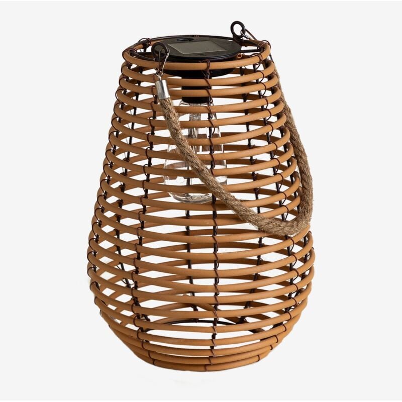 Drahtlose LED-Solar-Tischlampe für den Außenbereich Fenri Braun Praliné – Warmes Weiß Braun Praliné