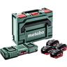Metabo Basis Set LiHD 18V 4 x 10,0Ah Akkus Ladegerät ASC 145 DUO metaBOX 145
