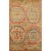 Indoor/ Outdoor Abstract Office Area Rug Hand-knotted Oriental Carpet - 5'11" x 8'10"