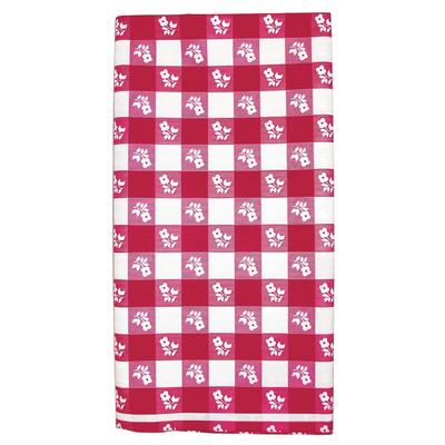 12 Red White Gingham Plastic Banquet Party Table Covers 108"