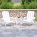 Indoor/Outdoor Adirondack Style Side Table and 2 Chair Set