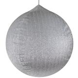 23.5" Silver Tinsel Inflatable Christmas Ornament Outdoor Decoration