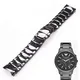 Bracelet de montre en céramique noir et blanc pour hommes et femmes bracelet ceinture convient