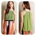 Anthropologie Tops | Anthropologie Sundays In Brooklyn Green Pintuck Halter Tank Top | Color: Green | Size: S