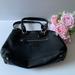 Coach Bags | Coach Black Pebble Leather Shoulder Bag | Color: Black/Silver | Size: 14 X 4 X 9