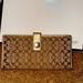 Coach Bags | Coach Signature Skinny Credit Card Wallet Metallic | Color: Brown/Gold/Red/Tan | Size: Os