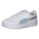 PUMA Baby Girls CARINA RAINBOW AC INF Sneaker, White, 4 UK Child