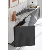 Caracole Classic Over The Edge 80" Sideboard Wood in Black/Brown/Gray | 32 H x 80 W x 18 D in | Wayfair CLA-020-213