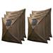 Clam Quick Screen Hub Fabric Wind & Sun Panels Accessory Only (6 Pack) Fabric in Brown | 0.12 H x 66 W x 66 D in | Wayfair 2 x CLAM-9898