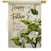 Breeze Decor Father's Day 2-Sided Polyester 28 X40 Inches House Flag in White | 40 H x 28 W in | Wayfair BD-FD-H-115241-IP-BO-D-US21-BD