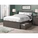 Viv + Rae™ Brunelle Solid Wood Platform Bed by Andover Mills™ Baby & Wood in Gray | 41.75 H x 57.75 W x 77 D in | Wayfair