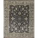 Blue 108 x 72 x 0.25 in Area Rug - Samad Rugs Treasures Charcoal/Slate Area Rug Wool | 108 H x 72 W x 0.25 D in | Wayfair