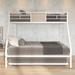 Hallam Twin Over Full Standard Bunk Bed w/ Trundle by Mason & Marbles Metal in White | 66.5 H x 54.3 W x 76.7 D in | Wayfair