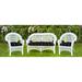 Breakwater Bay 3-Piece Tufted Outdoor Wicker Cushion Set for 1 Bench & 2 Chair Seats Polyester | 5 H x 44 W in | Wayfair
