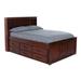 Viv + Rae™ Beckford 12 Drawer Solid Wood Platforms Bed w/ Shelves Wood in Brown/Green | 49 H in | Wayfair 3F655728B192480D9017DAD8C5F9C422