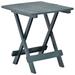Highland Dunes Bistro Table Outdoor Side Table Folding Garden Patio Table Plastic Plastic in Green | 19.69 H x 17.72 W x 16.93 D in | Wayfair