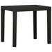 Ebern Designs Patio Table 31.1"x25.6"x28.3" Plastic Plastic in Black | 28.35 H x 31.1 W x 25.59 D in | Wayfair 497113252F8F4D38814EB879A5A2AF98