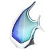 Murano Art Collection Murano Glass Design Tropical Fish Glass in Blue | 10 H x 9.5 W x 2.5 D in | Wayfair 26-5212D