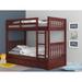 Viv + Rae™ Beckford Twin Over Twin 3 Drawer Solid Wood Standard Bunk Bed Wood in Brown | 64 H x 41 W x 78 D in | Wayfair