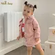 Ensemble de vêtements en coton pour bébés filles veste en jean et jupe en jean tenue à manches