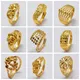 Annayoy-Bagues en or pour femmes et filles bijoux du Moyen-Orient Dubaï africain petit document