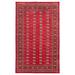 ECARPETGALLERY Hand-knotted Finest Peshawar Bokhara Burgundy Wool Rug - 6'7 x 10'7