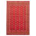 ECARPETGALLERY Hand-knotted Finest Peshawar Bokhara Red Wool Rug - 6'0 x 8'10