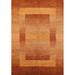 Contemporary Gabbeh Oriental Wool Area Rug Hand-knotted Bedroom Carpet - 4'3" x 5'11"